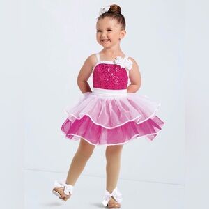 Pink and White Kids Ballet Costume Weissman “Jump Into Wow!”